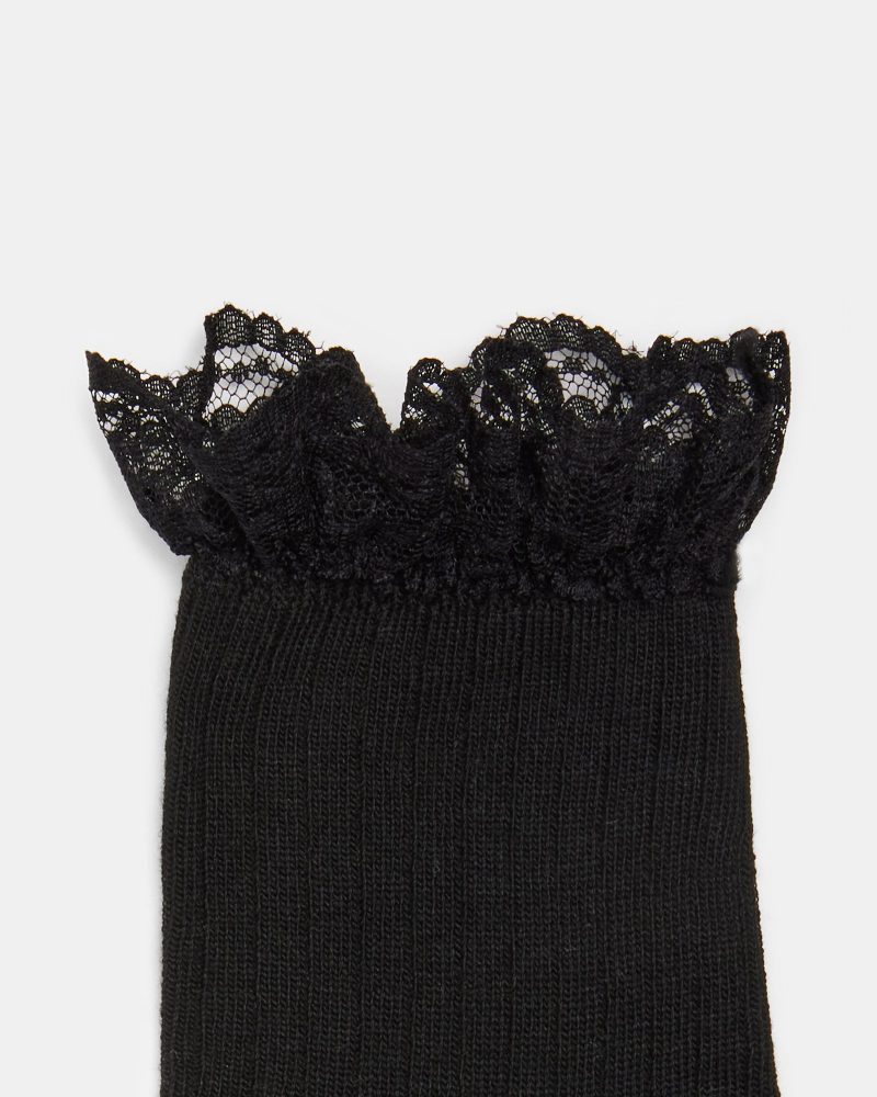 STEVEMADDEN LEGWEAR L TRIMS BLACK 02