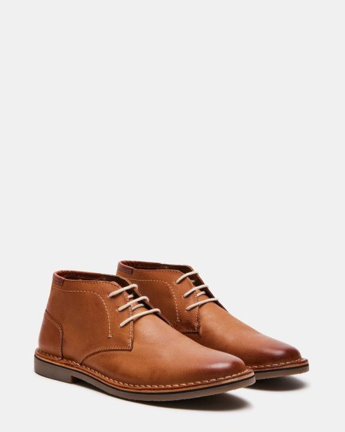 STEVEMADDEN MENS HARKEN TAN LEATHER 01