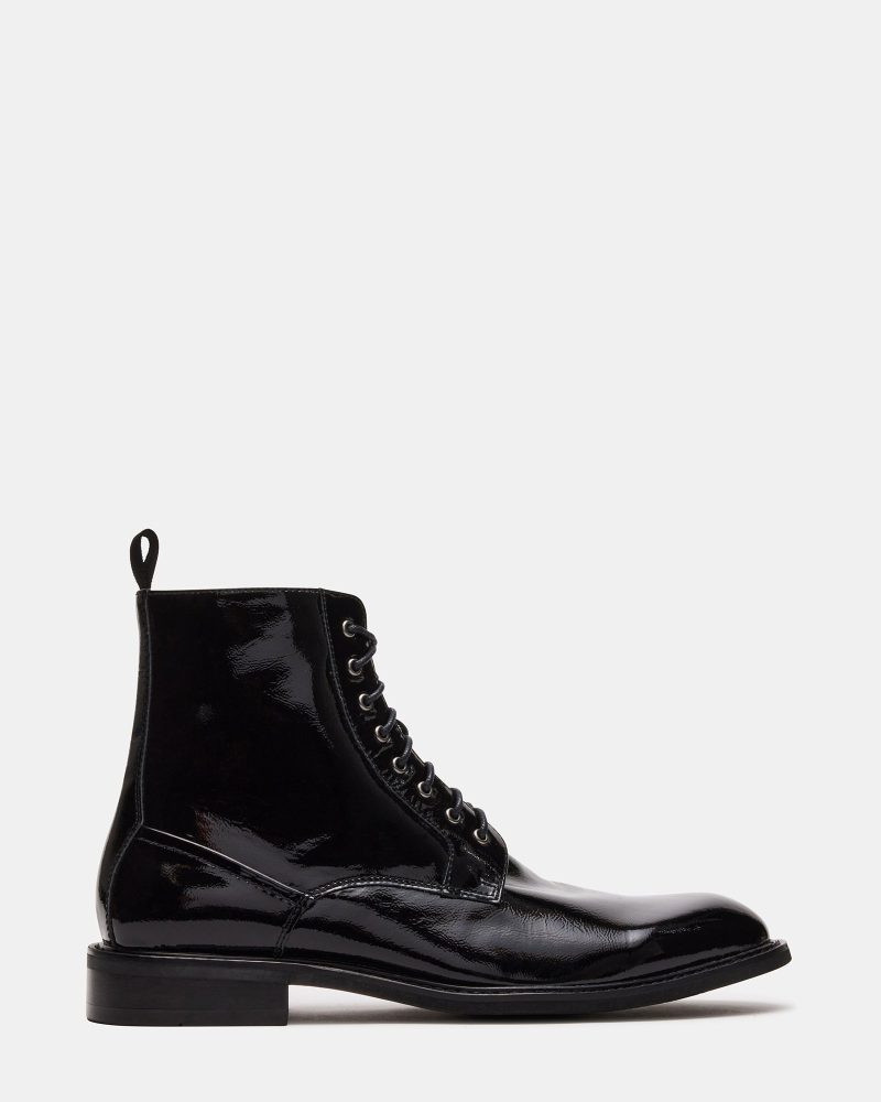 STEVEMADDEN MENS HARON BLACK PATENT 01