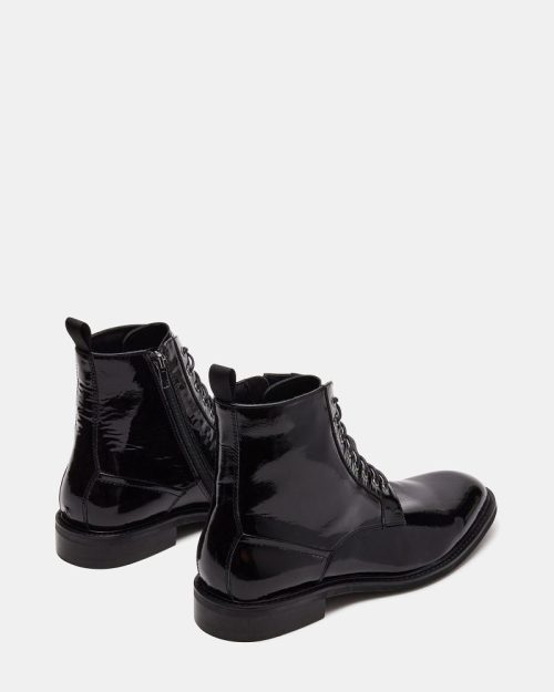 STEVEMADDEN MENS HARON BLACK PATENT 03