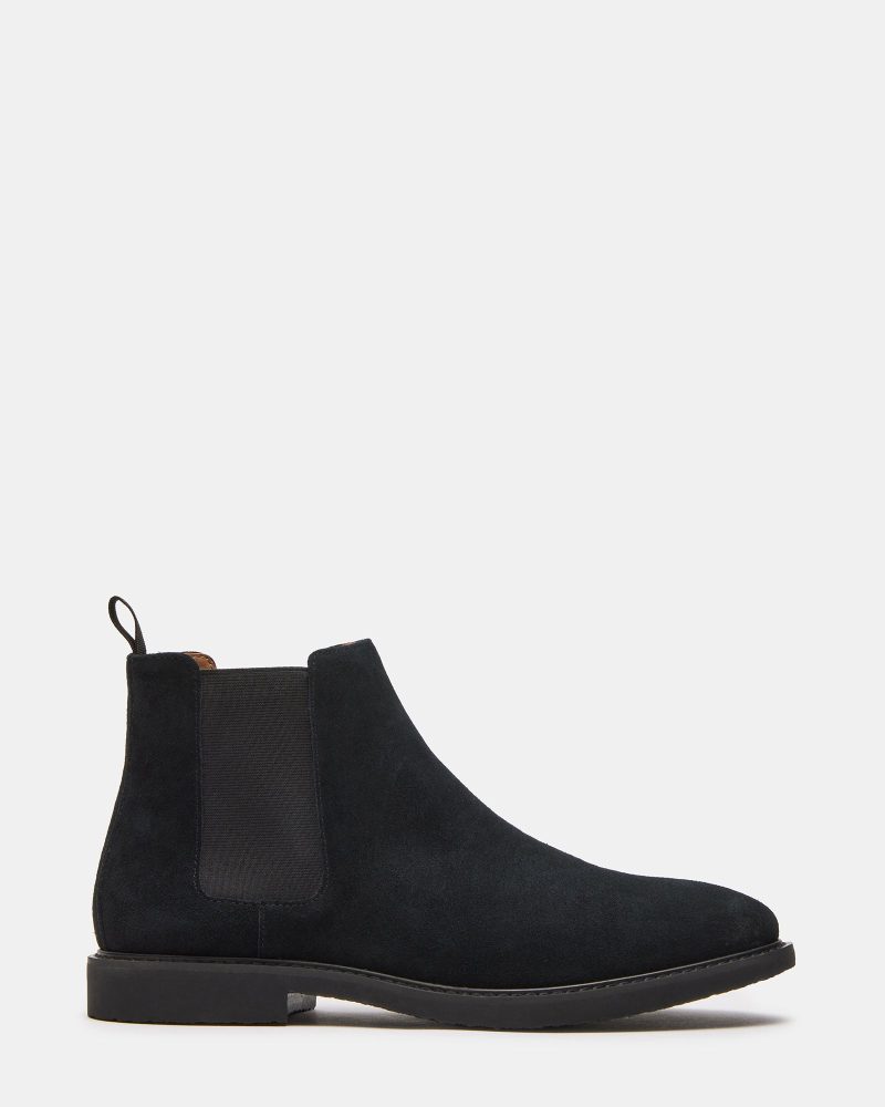 STEVEMADDEN MENS HIGHLINE BLACK SUEDE