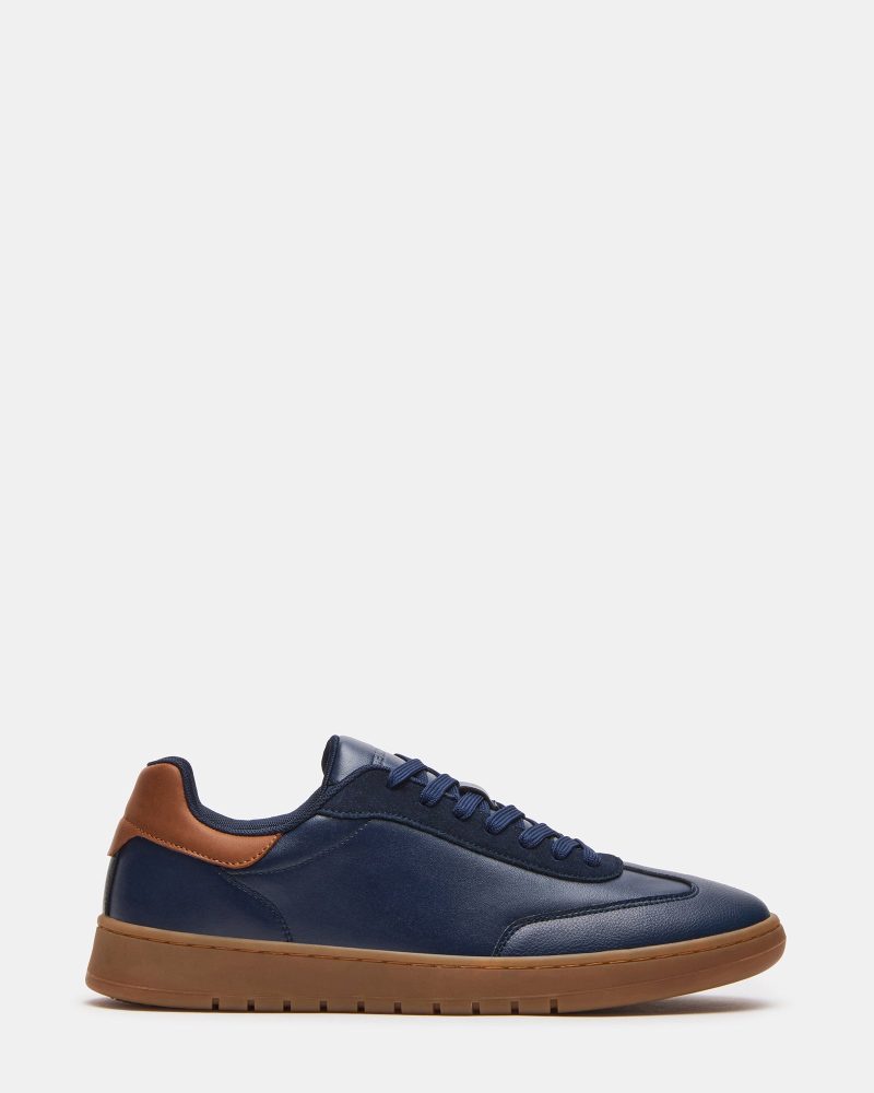 STEVEMADDEN MENS JORDAN NAVY TAN