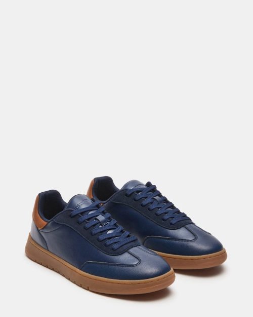 STEVEMADDEN MENS JORDAN NAVY TAN 01