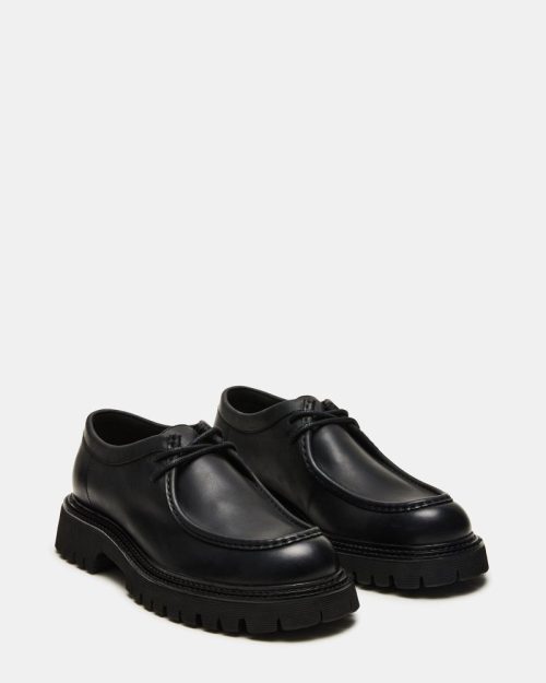 STEVEMADDEN MENS KALKIN BLACK LEATHER 01