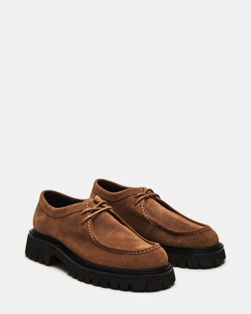 STEVEMADDEN MENS KALKIN CAMEL SUEDE 01