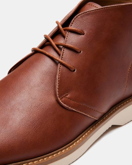 STEVEMADDEN MENS MABEN TAN LEATHER 05