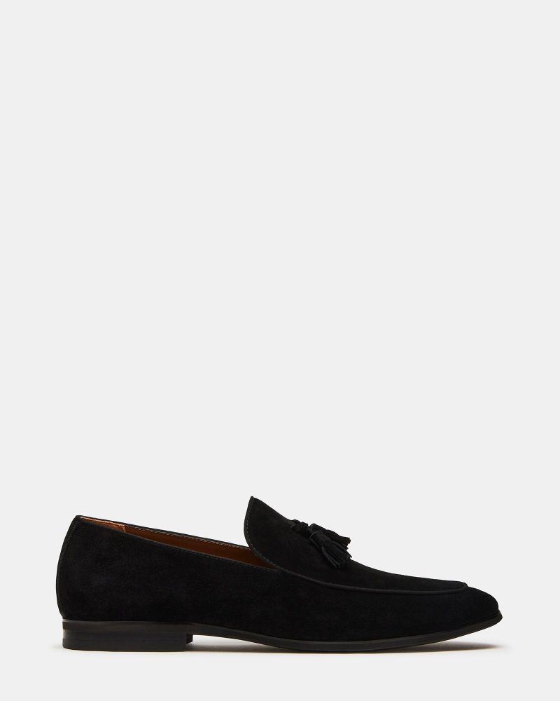 STEVEMADDEN MENS ONDRE BLACK SUEDE