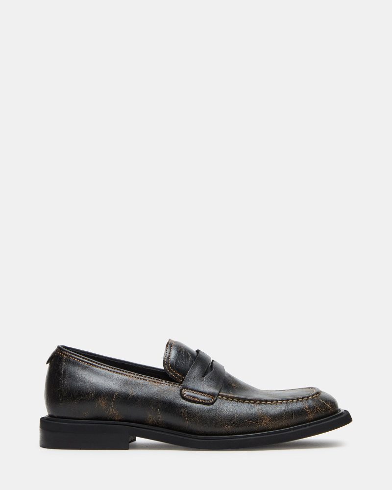 STEVEMADDEN MENS PERICON BLACK DISTRESS 01