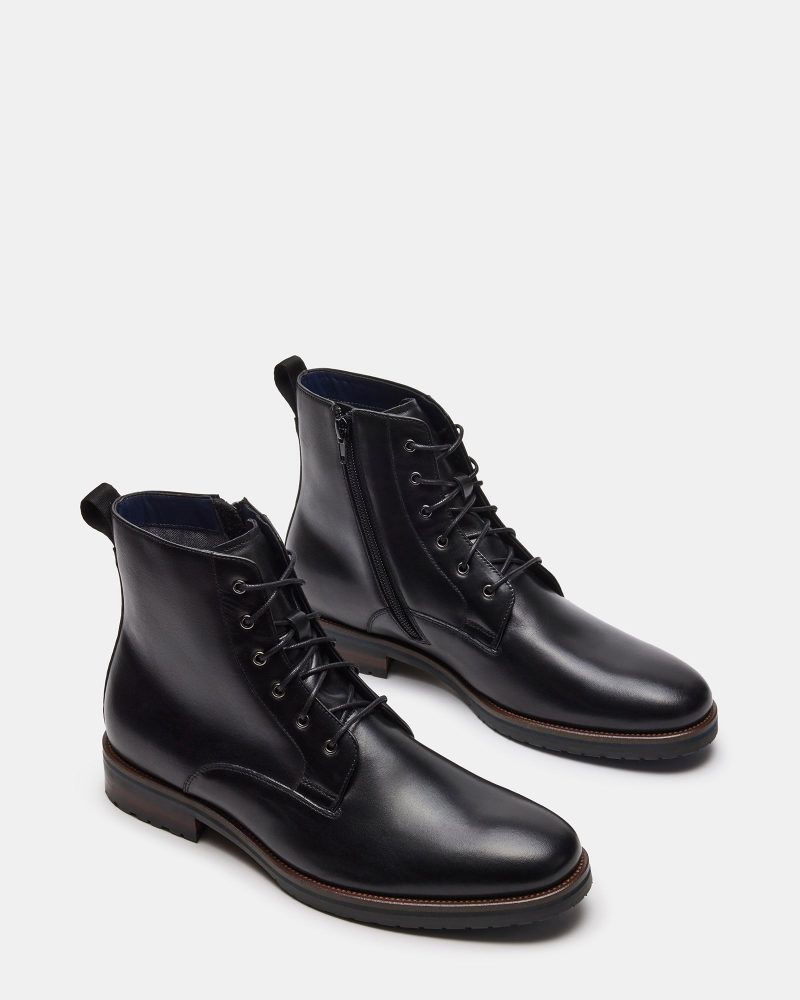 STEVEMADDEN MENS SIXTET BLACK LEATHER 02