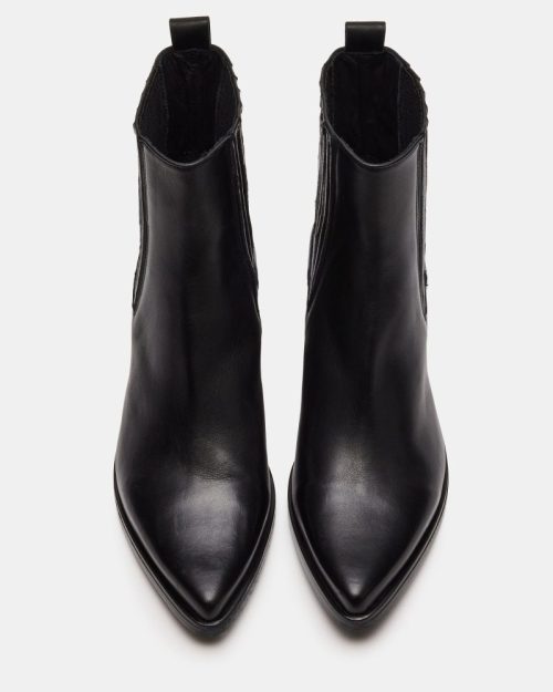 STEVEMADDEN SHOES BARNES BLACK LEATHER 04