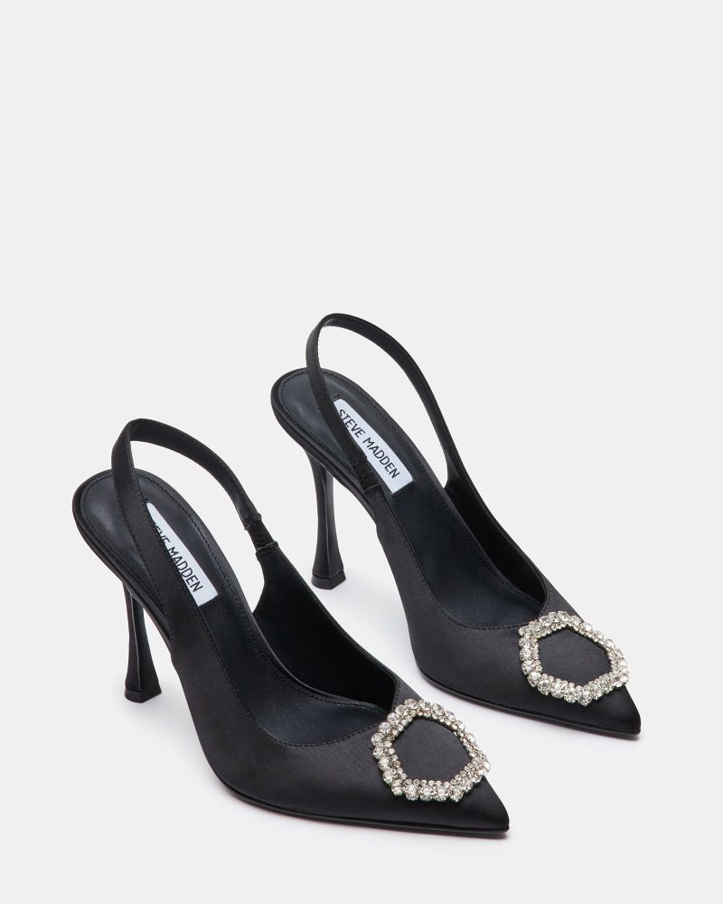 STEVEMADDEN SHOES BEIGNET BLACK SATIN 02