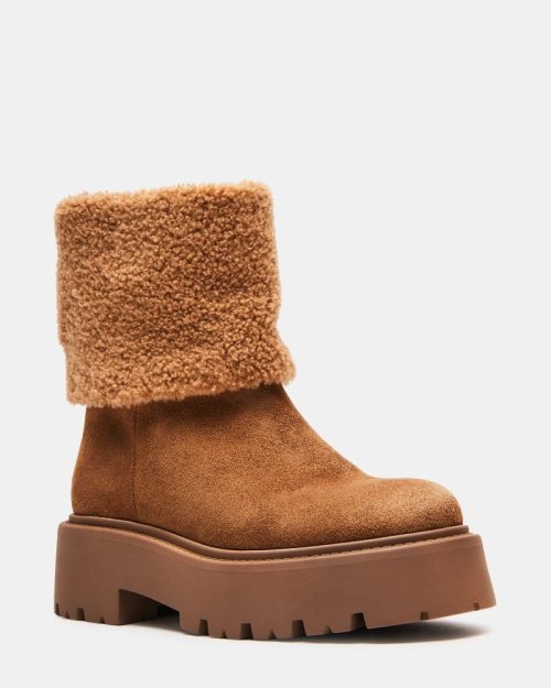 STEVEMADDEN SHOES BLIZZARD TAN SUEDE 01