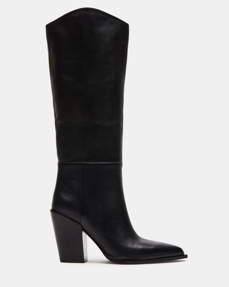 STEVEMADDEN SHOES BRONTY BLACK LEATHER