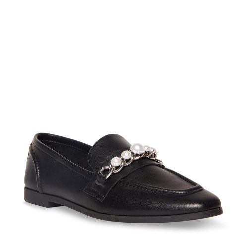 STEVEMADDEN SHOES CARRINE P BLACK LEATHER