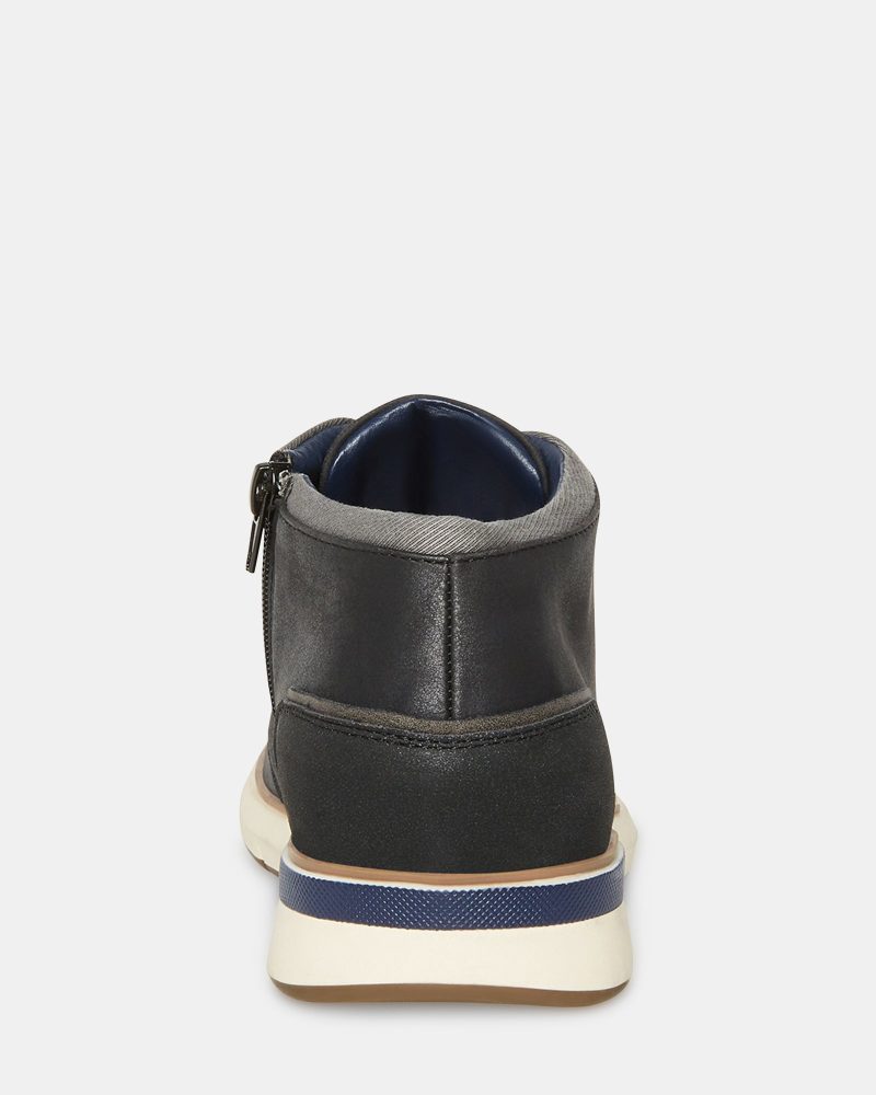 STEVEMADDEN SHOES COLLIER NAVY SUEDE BACK