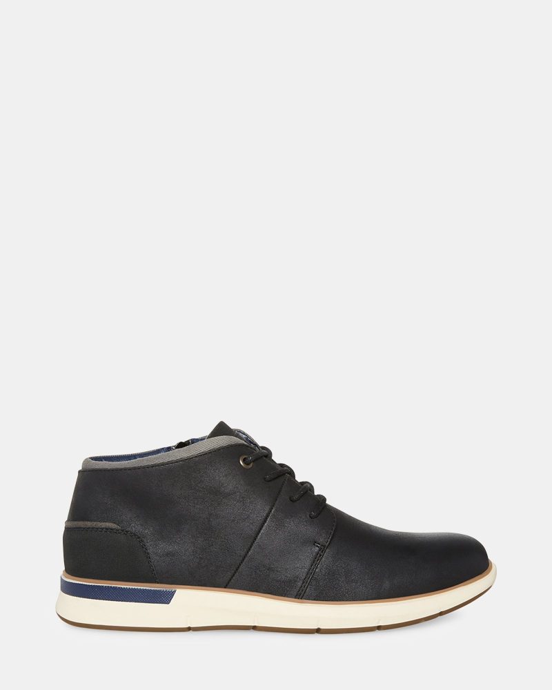 STEVEMADDEN SHOES COLLIER NAVY SUEDE SIDE