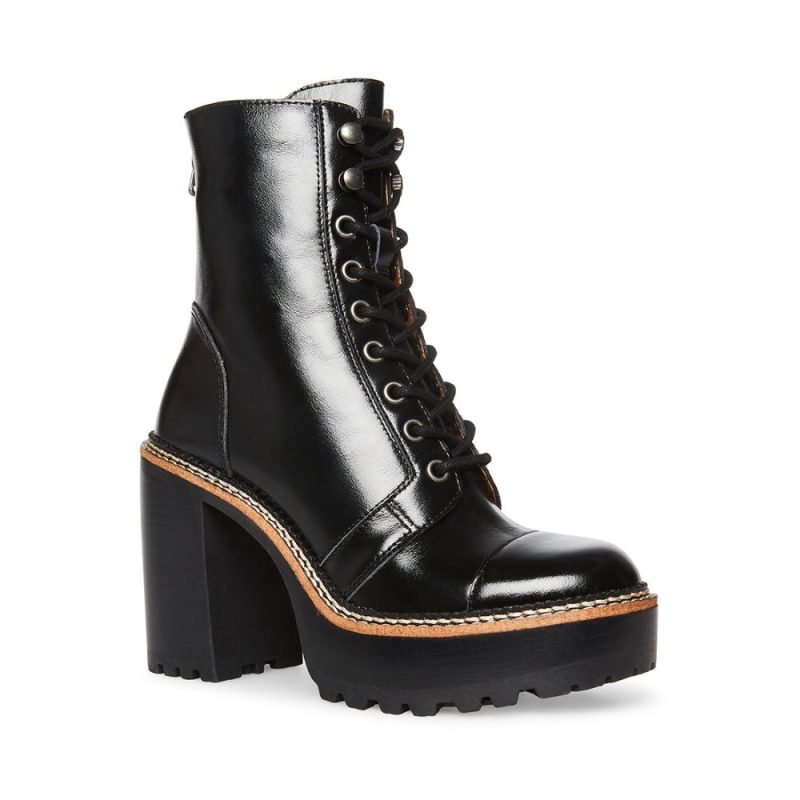 STEVEMADDEN SHOES CORE BLACK LEATHER