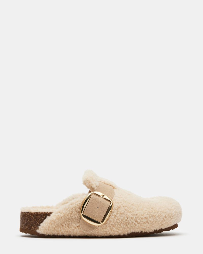 STEVEMADDEN SHOES CUDDLE NATURAL 01