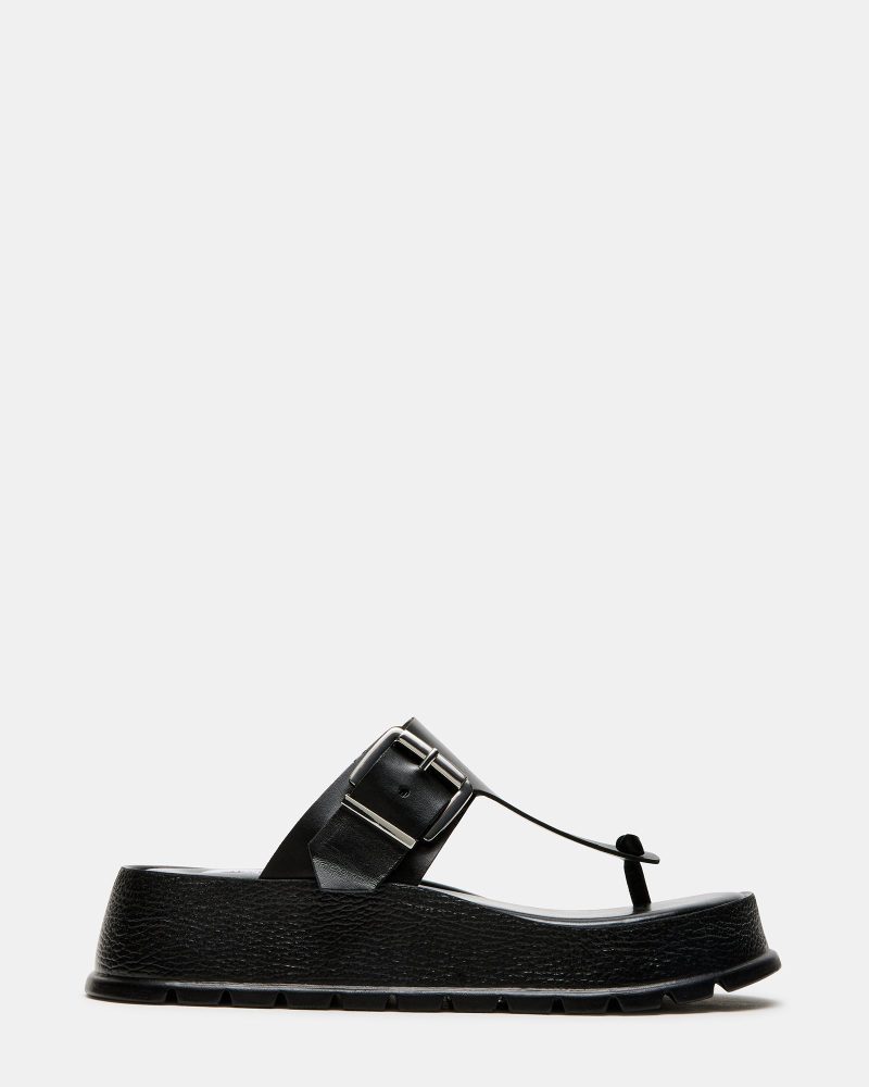 STEVEMADDEN SHOES DOCKER BLACK LEATHER