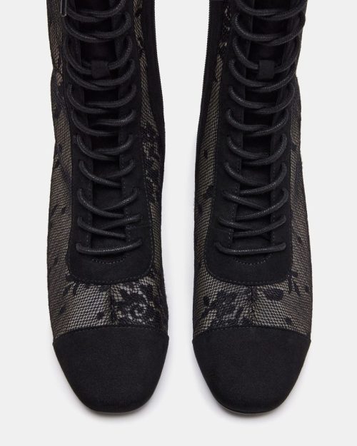 STEVEMADDEN SHOES EBONY BLACK LACE 04