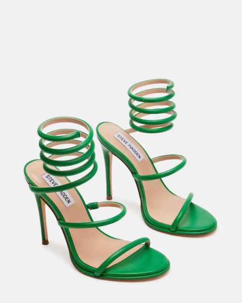 STEVEMADDEN SHOES EXOTICA GREEN LEATHER 02