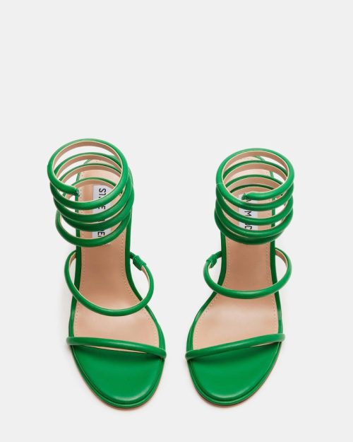 STEVEMADDEN SHOES EXOTICA GREEN LEATHER 04