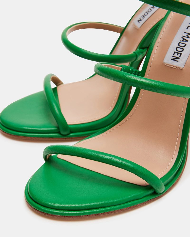 STEVEMADDEN SHOES EXOTICA GREEN LEATHER 05