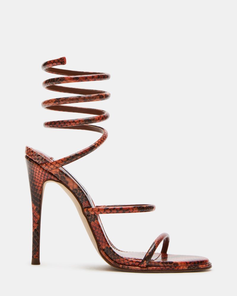 STEVEMADDEN SHOES EXOTICA ORANGE SNAKE