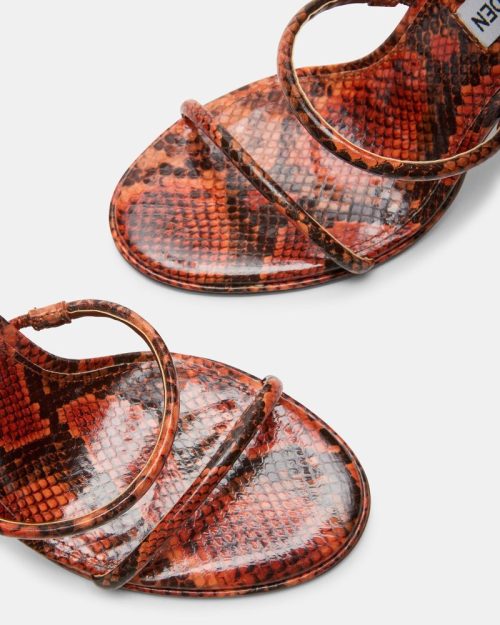 STEVEMADDEN SHOES EXOTICA ORANGE SNAKE 03