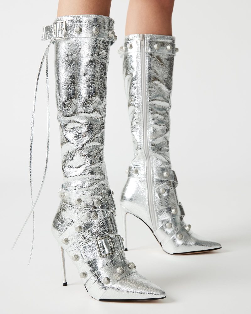 STEVEMADDEN SHOES FINK SILVER 4553