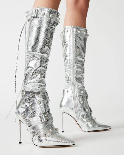 STEVEMADDEN SHOES FINK SILVER 4557