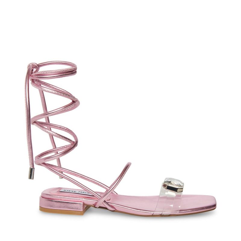 STEVEMADDEN SHOES FRANCINA PINK METALLIC SIDE