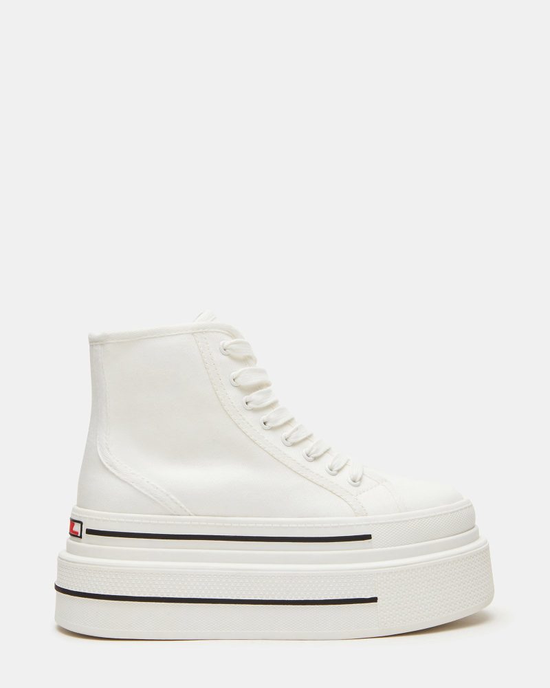 STEVEMADDEN SHOES FRANCO WHITE DENIM