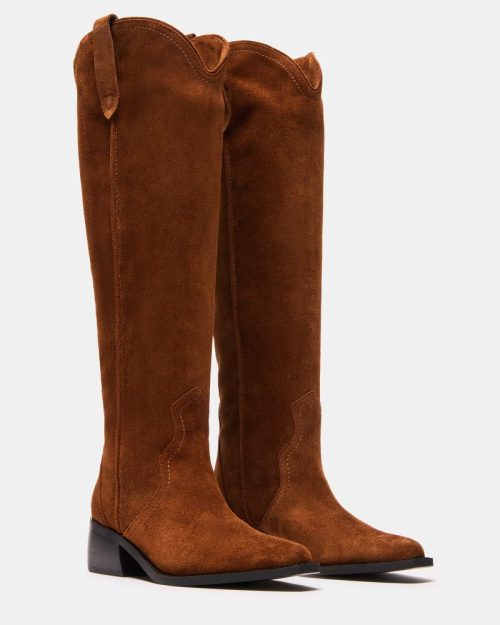 STEVEMADDEN SHOES GARVY CHESTNUT SUEDE 01