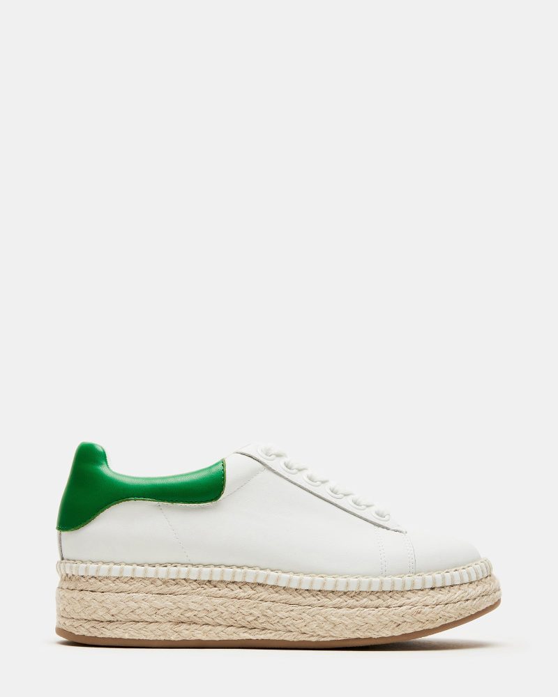 STEVEMADDEN SHOES GLANCE WHITE GREEN