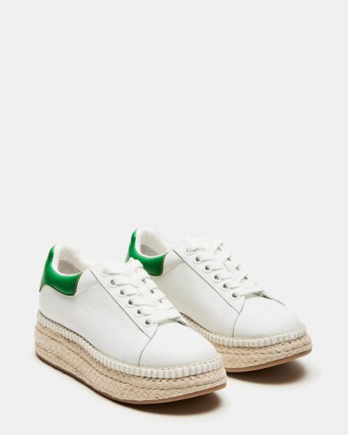 STEVEMADDEN SHOES GLANCE WHITE GREEN 01