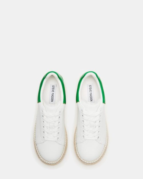 STEVEMADDEN SHOES GLANCE WHITE GREEN 03