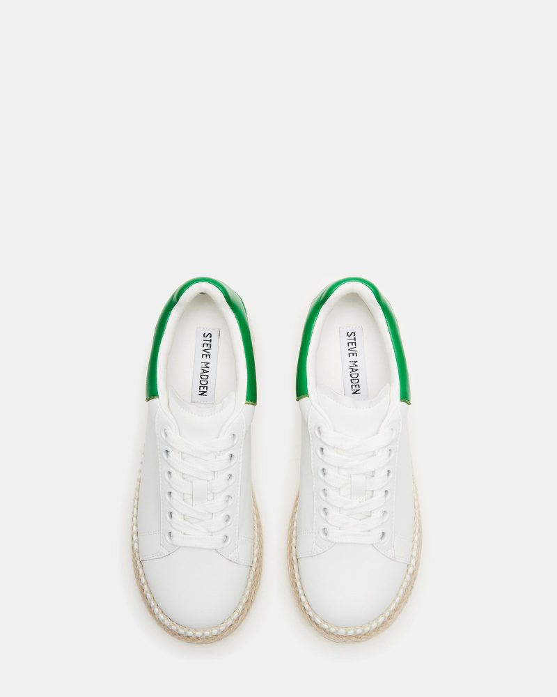 STEVEMADDEN SHOES GLANCE WHITE GREEN 03