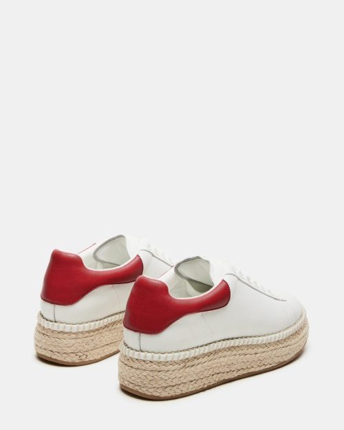 STEVEMADDEN SHOES GLANCE WHITE RED 02