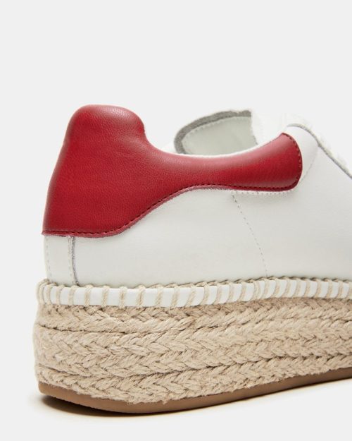 STEVEMADDEN SHOES GLANCE WHITE RED 04