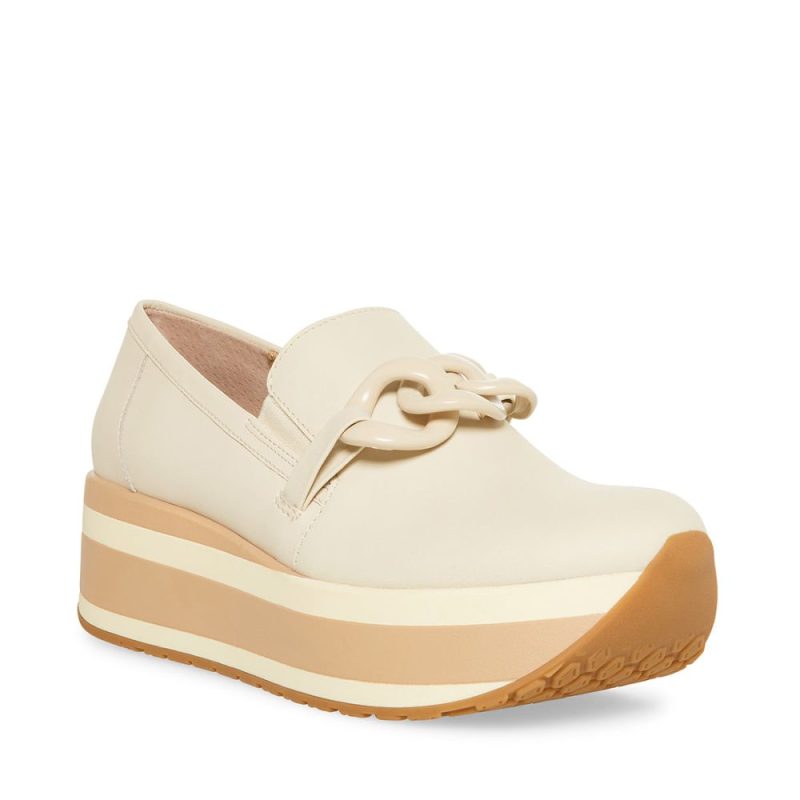 STEVEMADDEN SHOES HAZE BONE LEATHER