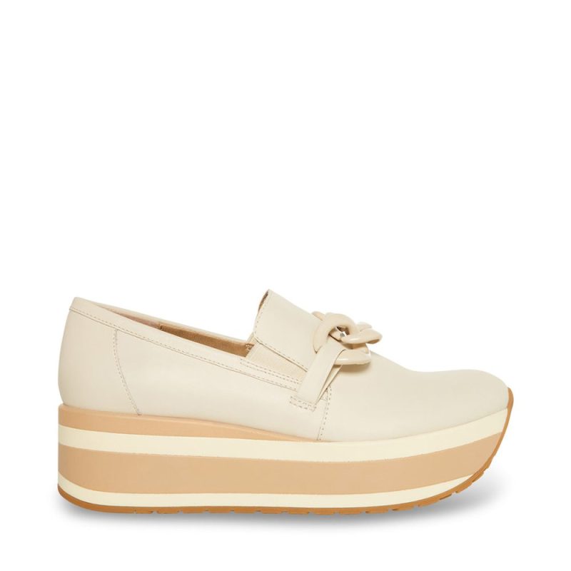 STEVEMADDEN SHOES HAZE BONE LEATHER SIDE