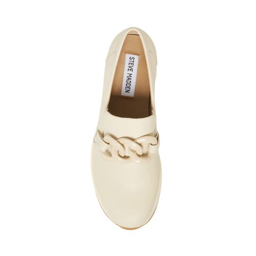 STEVEMADDEN SHOES HAZE BONE LEATHER TOP