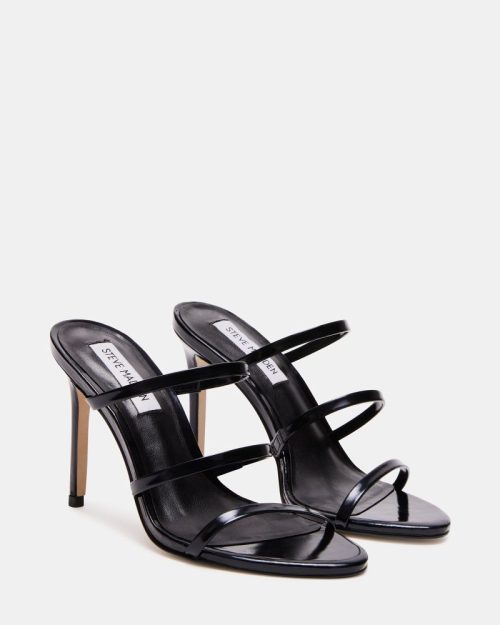 STEVEMADDEN SHOES KAMEA BLACK LEATHER 01