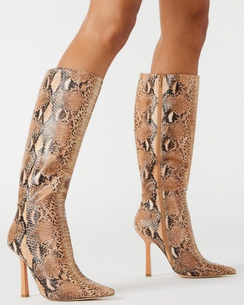 STEVEMADDEN SHOES KATHLEEN NATURAL SNAKE 2159