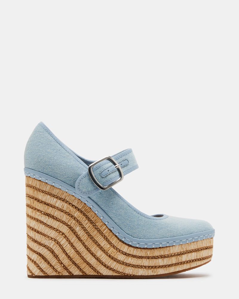 STEVEMADDEN SHOES LILITH DENIM FABRIC 01