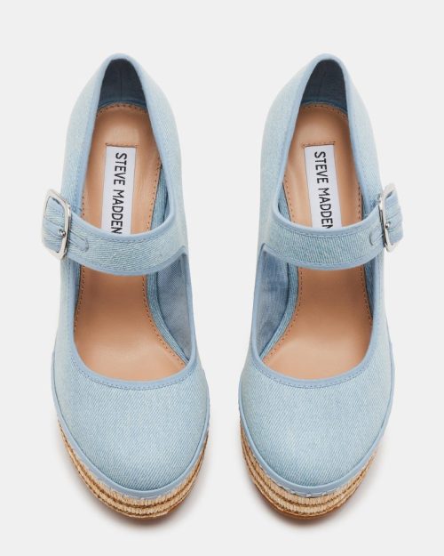 STEVEMADDEN SHOES LILITH DENIM FABRIC 04