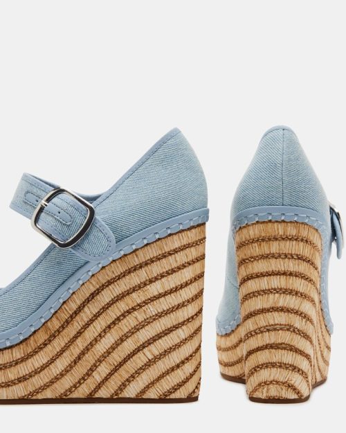 STEVEMADDEN SHOES LILITH DENIM FABRIC 05