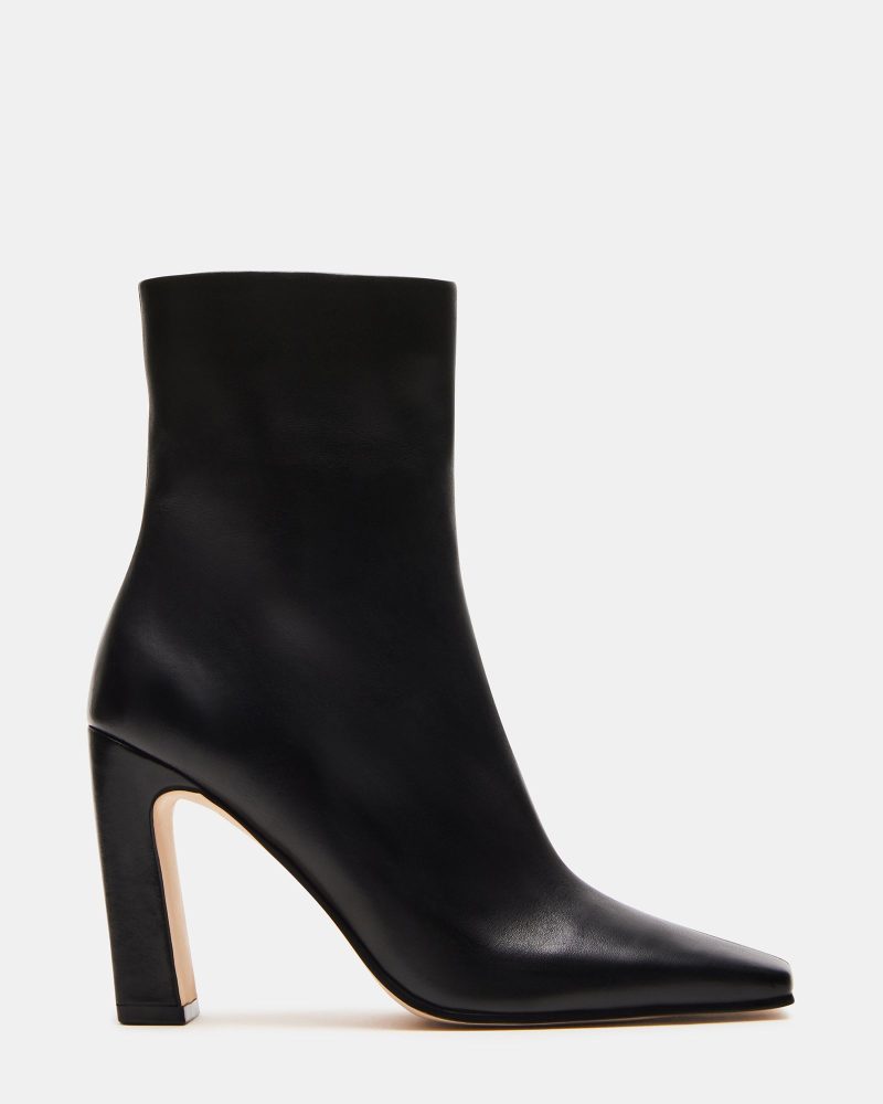 STEVEMADDEN SHOES LIZABELLE BLACK LEATHER