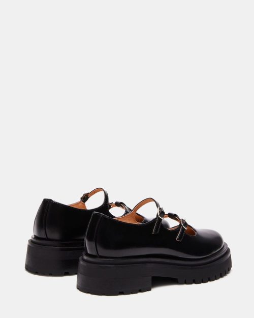 STEVEMADDEN SHOES LOTTI BLACK LEATHER 01